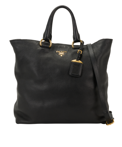 Tote, &pound;620, Handbags, Black, Leather, Front view